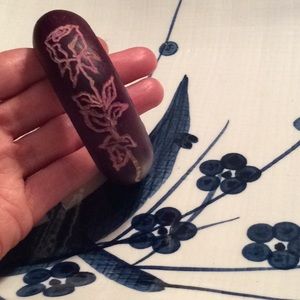 Custom wooden rose 🌹 design bangle bracelet
